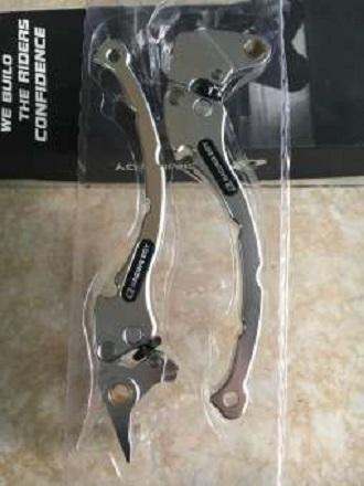 [HCM]Tay thắng côn 6 số nhôm CNC dành cho Exciter 135150 (1 cặp) màu trắng cao cấp