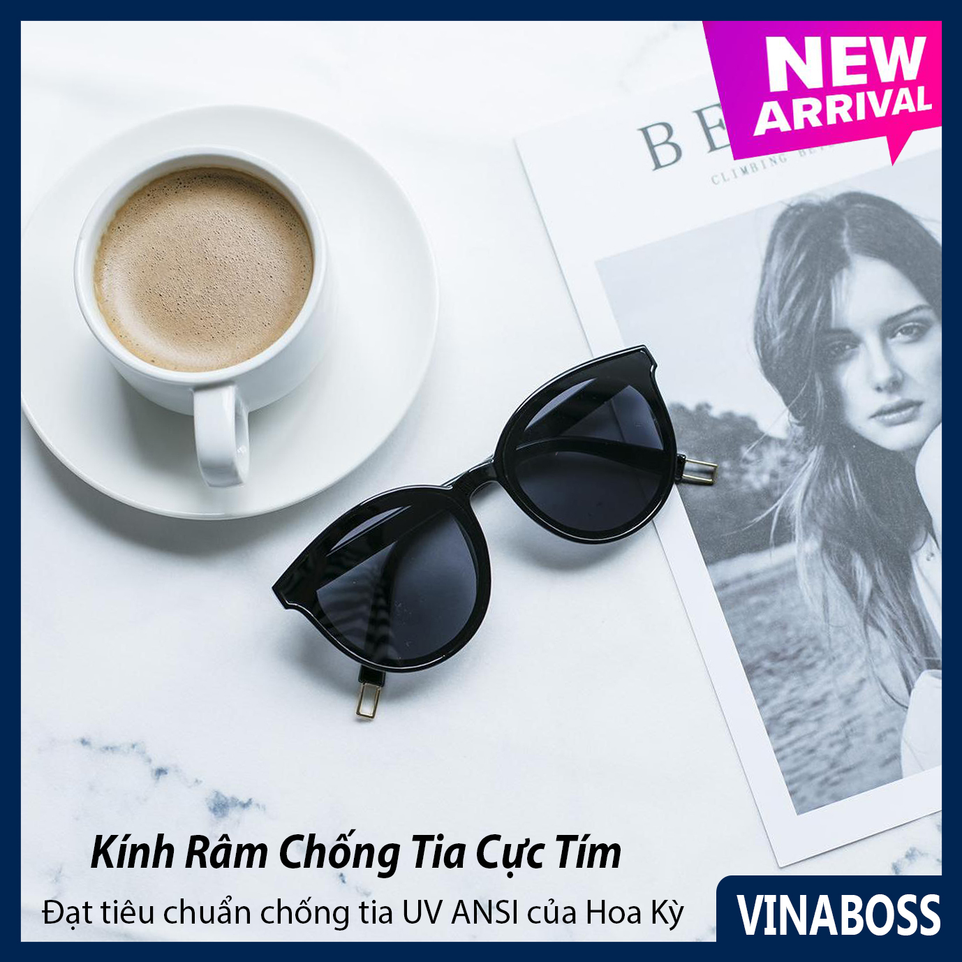 Kính mát nam nữ phân cực VNV337 tròng Poly chống chói chống tia UV - Mắt kính nam nữ thời trang cao cấp hàng hot 2021  - Bảo hành 12 tháng 1 đổi 1 - Tặng kèm hộp + Khăn lau