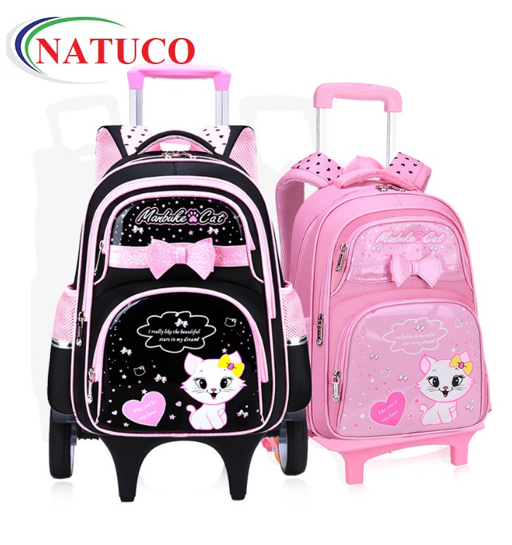 [HCM]Ba lô kéo 6 bánh leo cầu thang chống thấm nước tốt dễ sạch