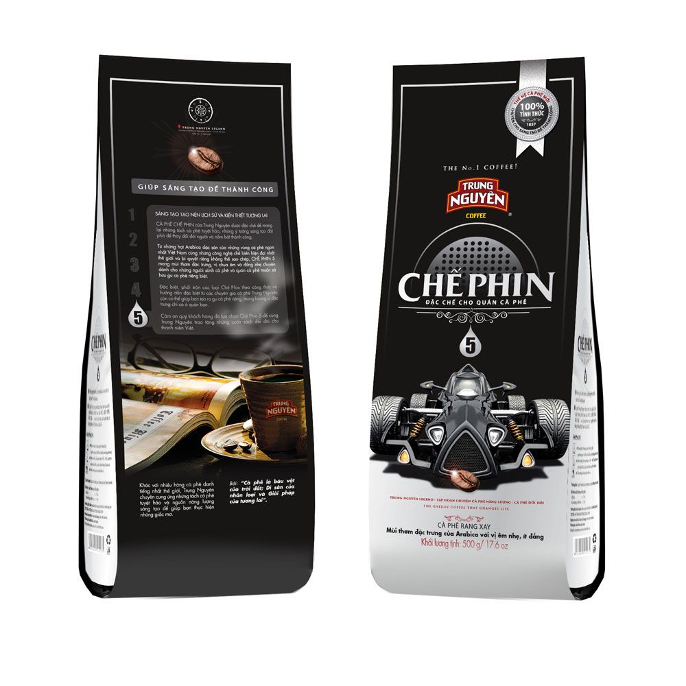 Cafe Chế Phin Loại 5 Trung Nguyên - Bịch 500gr