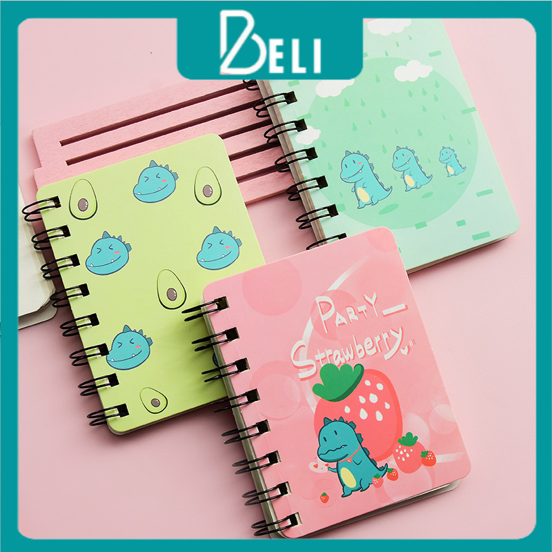 Sổ nhỏ BELI 160 trang, sổ lò xo cầm tay nhiều mẫu cute dễ thương_Phù hợp ghi chép trong học tập và làm việc