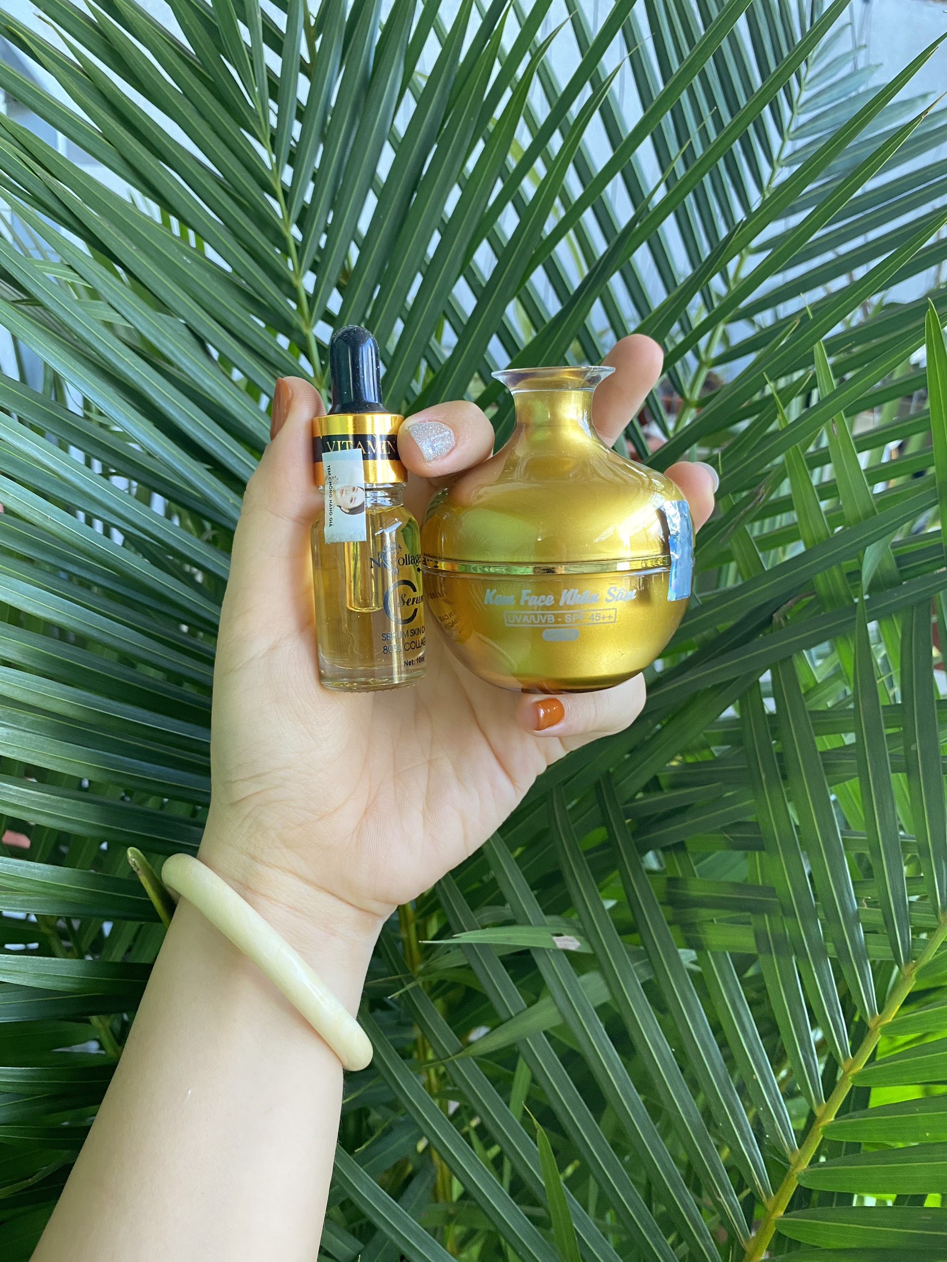 COMBO KEM FACE VÀ SERUM NHÂN SÂM N COLLAGEN TẶNG GEL TẨY TẾ BÀO CHẾT