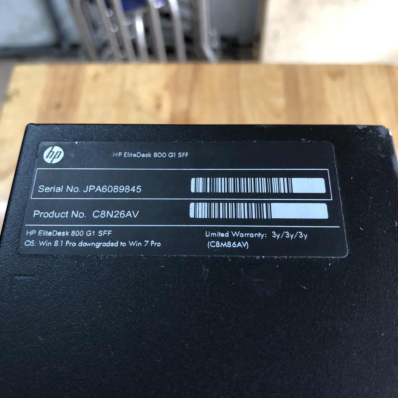 [HCM]XÁC MÁY HP 800G2 SOCKET 1151 (BAO GỒM MAIN CASE NGUỒN QUẠT CPU)