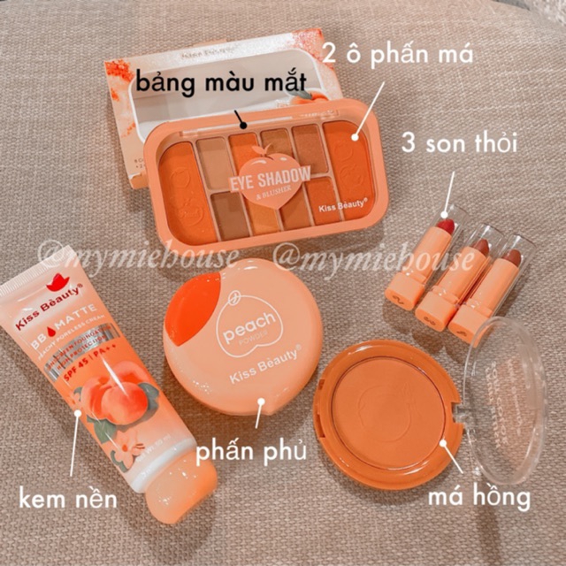 Set trang điểm 5 món kiss beauty