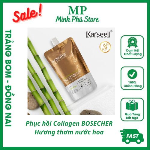 Phục hồi Collagen BOSECHER Milano 500ml_Giá siêu sale tốt_Hấp siêu mềm và bóng mượt, làm dai sợi tóc, ngăn gãy rụng, sử dụng làm dịch vụ hấp Collagen tại salon.