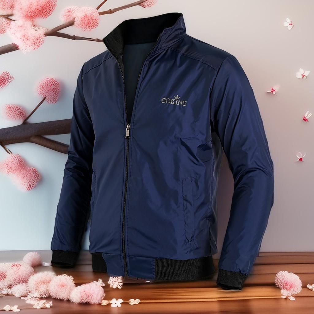 Áo khoác gió cách nhiệt GOKING cho nam nữ, ngoài vải dù, trong lót vải cào cách nhiệt, 3 túi to, chống lạnh, cản gió nắng bụi và mưa nhỏ. Thích hợp đông và thu đông.