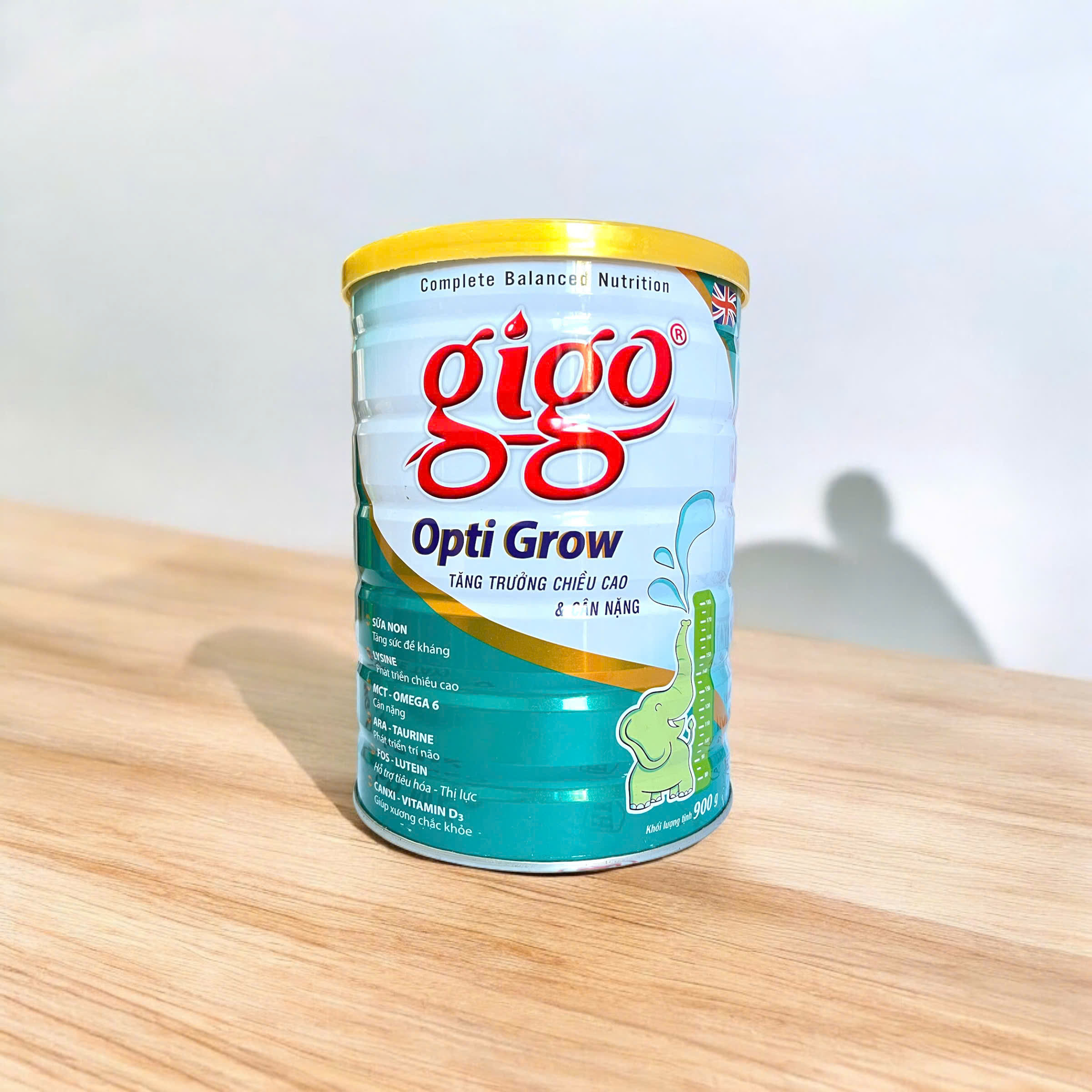Sữa gigo opti grow 900gr - sữa bột giúp tăng trưởng chiều cao cho trẻ từ 1-17 tuổi