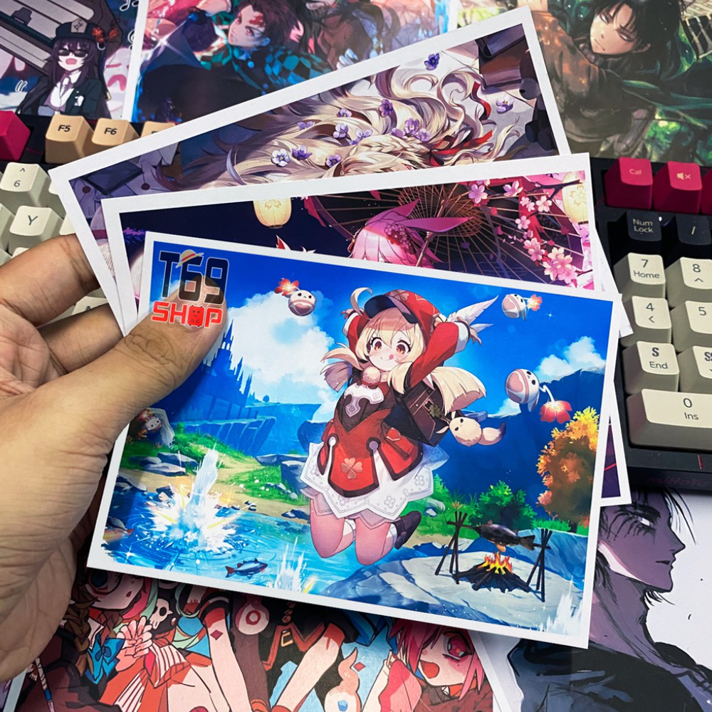 Postcard Anime, Game in hình theo yêu cầu - Giấy cao cấp [T69 Shop]