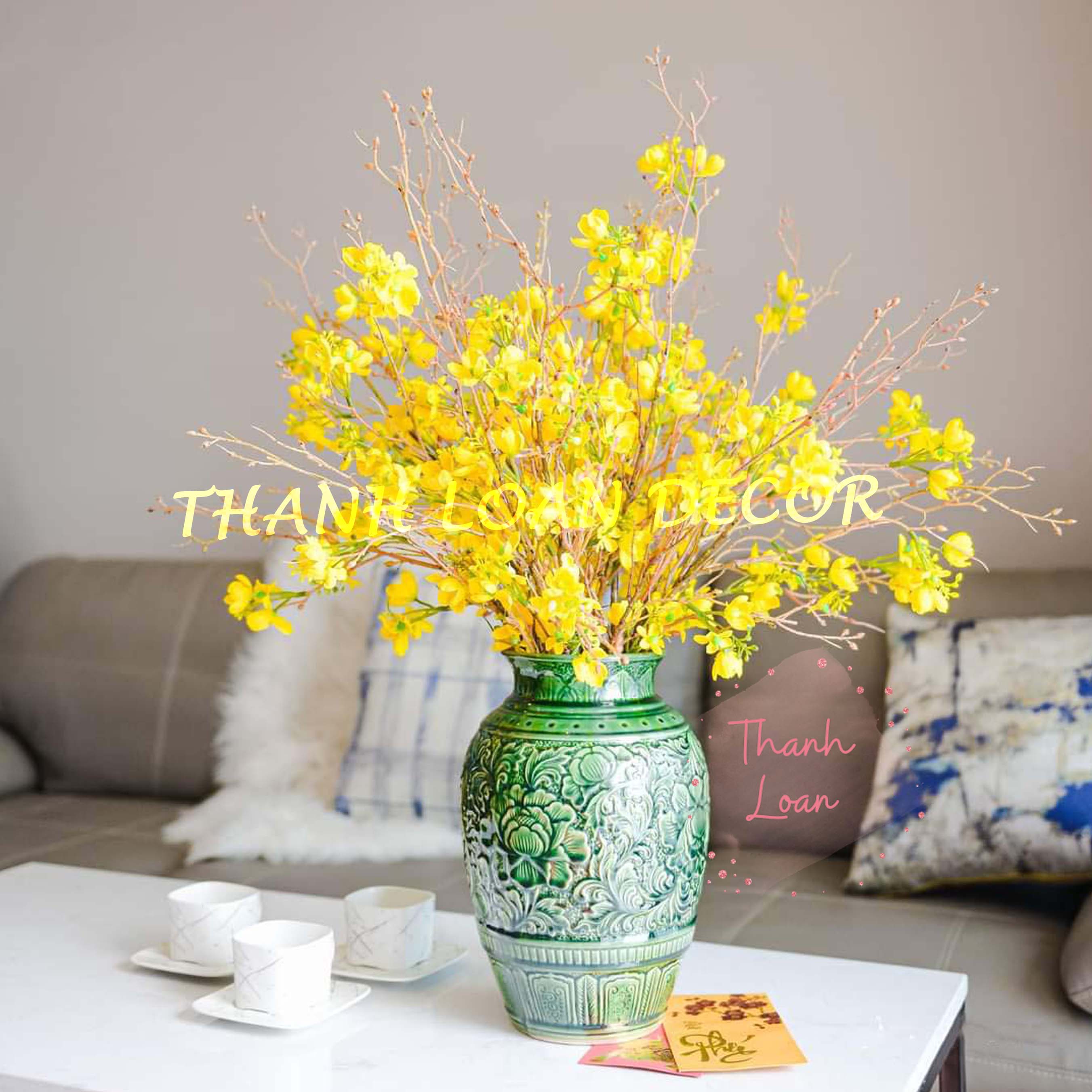 [ MAGIAMGIA 10K] LỌ HOA GỐM MEN XANH NGỌC LỤC BẢO - BÁT TRÀNG - NHIỀU MẪU - DECOR TRANG TRÍ