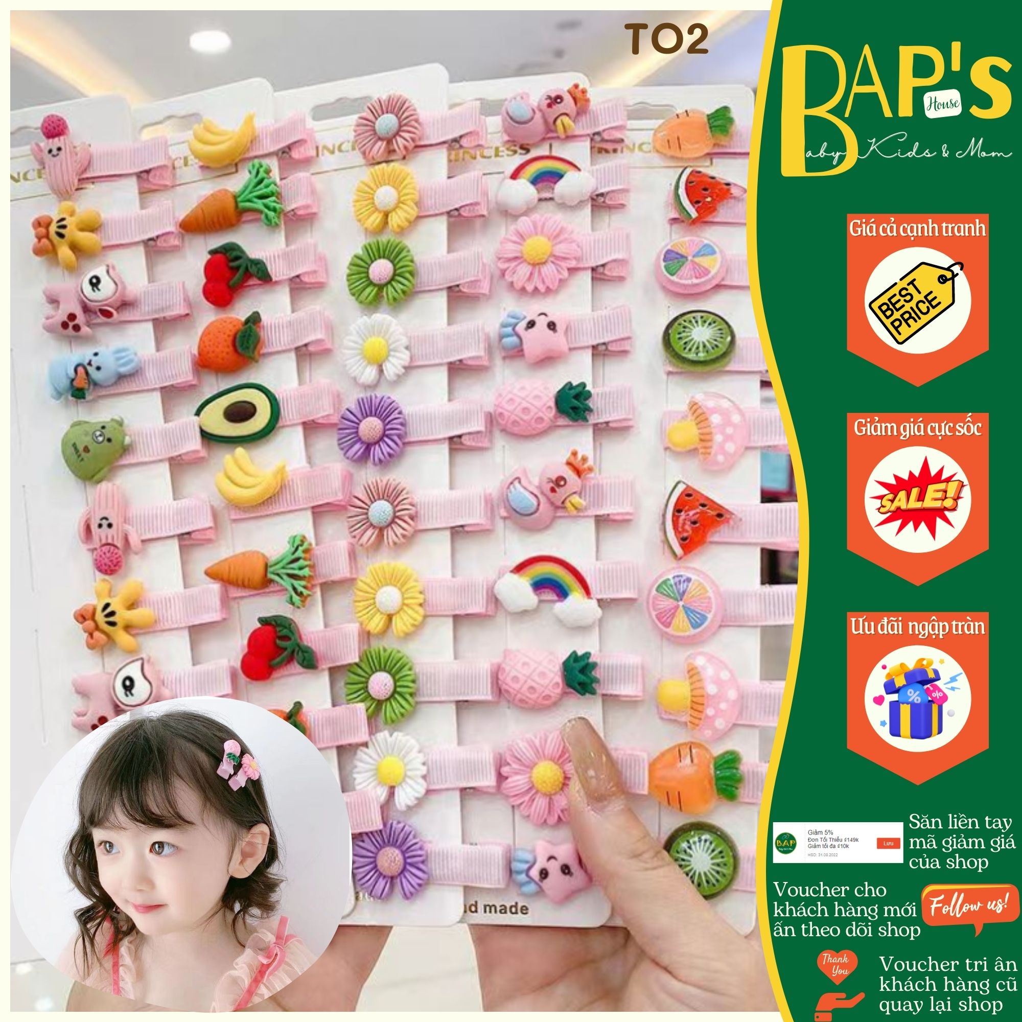 Hair clip for girls, cute hairpins many patterns choose bap s House TO2