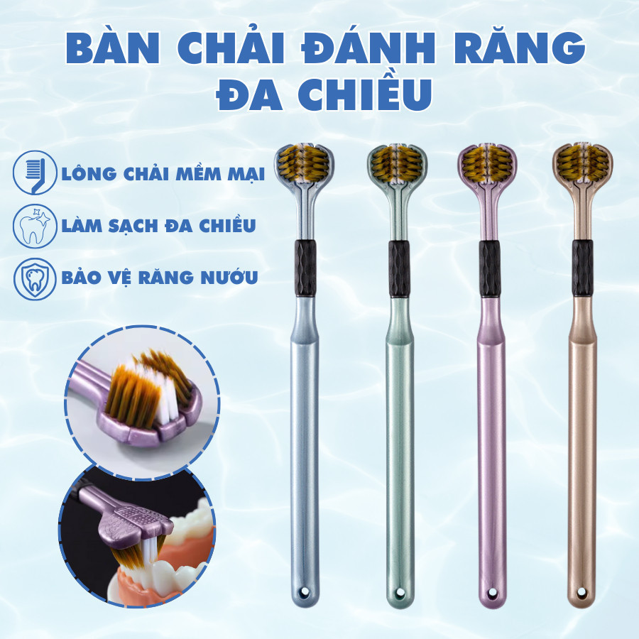 Combo 4 bàn chải đánh răng ĐA CHIỀU đánh bay mọi mảng bám, giúp khoang miệng sạch sẽ, bàn chải vệ sinh răng miệng, bàn chải đánh răng, bàn chải vệ sinh răng miệng, bàn chải