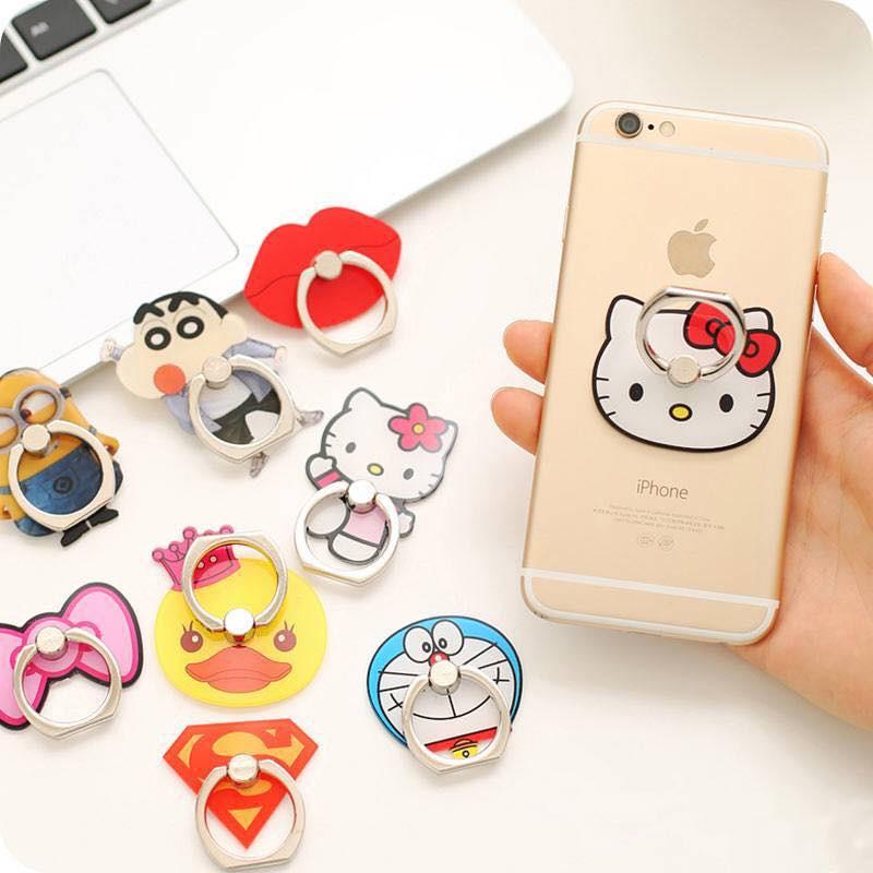 Iring điện thoại, giá đỡ điện thoại iring hình 3d siêu đẹp