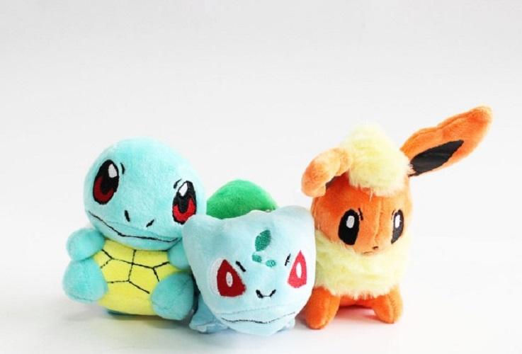 Móc khóa gáu bông chồn Flareon - Eevee Pokemon tiến hóa loại 1