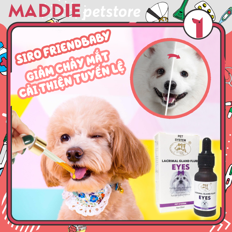 Siro giảm chảy nước mắt - giảm ố mắt ở chó mèo - maddie petstore