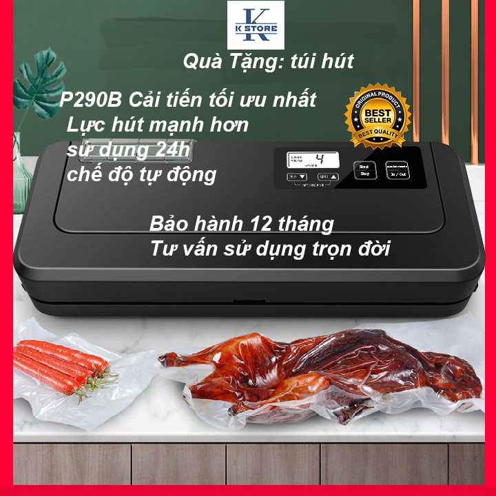 Máy hút chân không thực phẩm gia đình máy hút chân không thực phẩm không kén tui w230 p280 p290 p290b