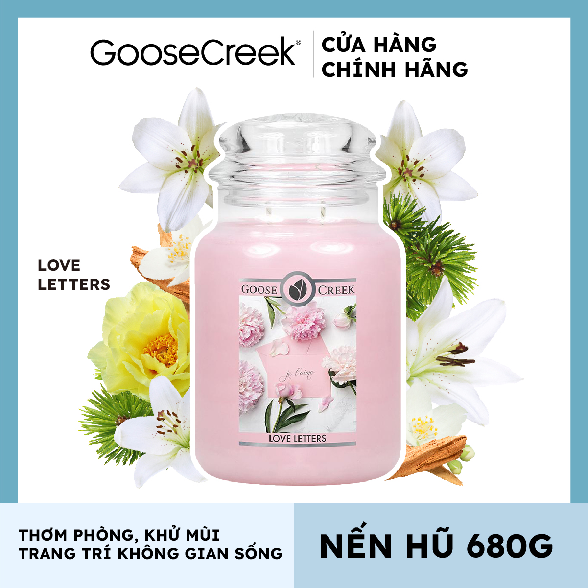 Nến hũ Goose Creek - Love Letters