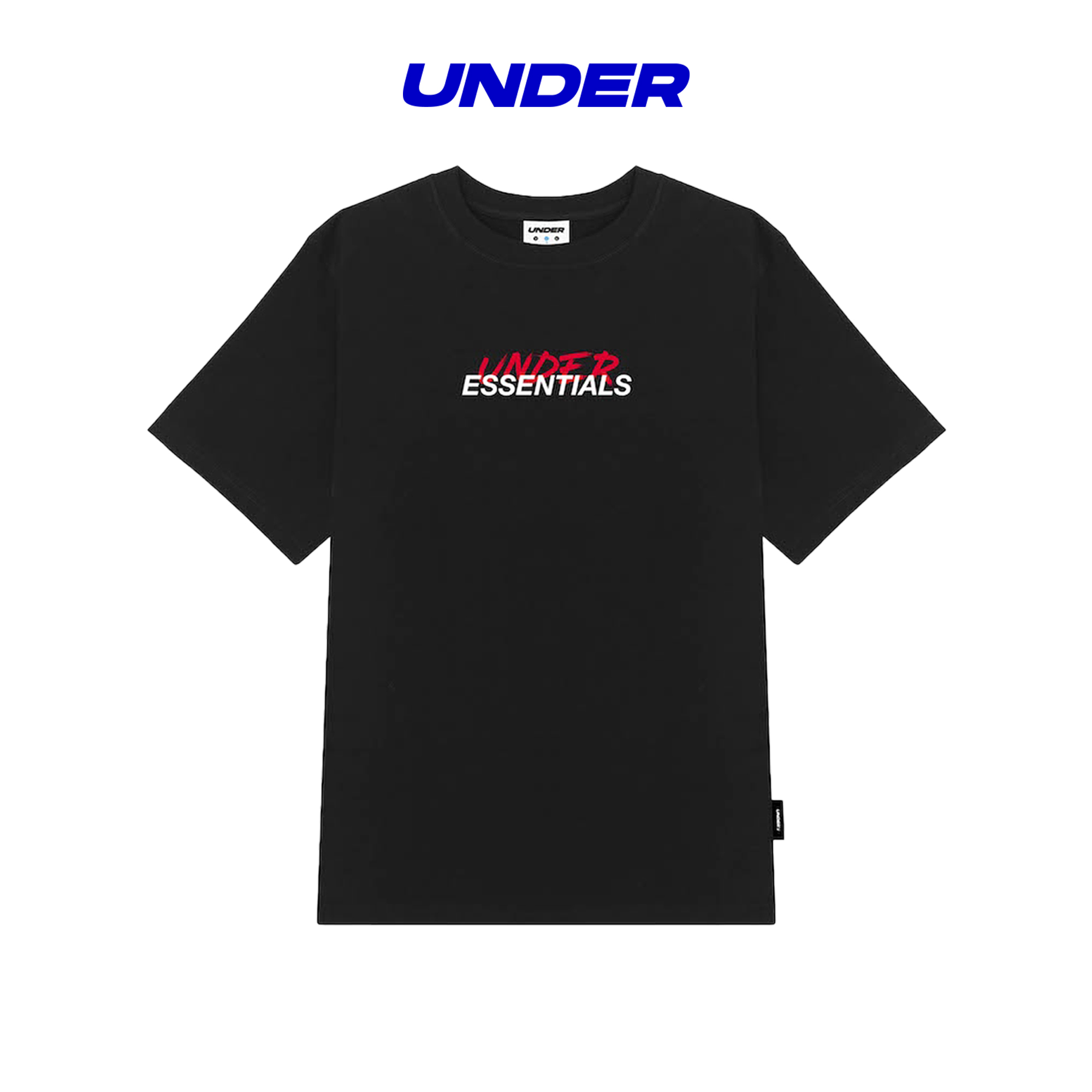 Áo thun UNDER Essentials Tee (Đen) - UTS003A
