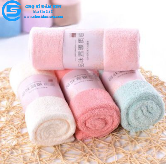 Khăn mặt lông cừu hàn quốc 30x50cm loại xịn siêu mềm mịn siêu thấm nước loại 1