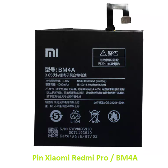 Pin Xiaomi Redmi Pro / BM4A