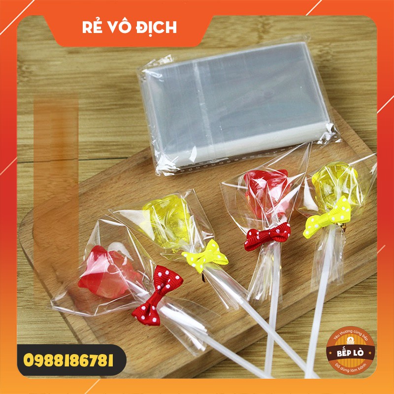 Túi đựng kẹo mút / lollipop trong suốt giá tốt hàng mới về - set 100 túi
