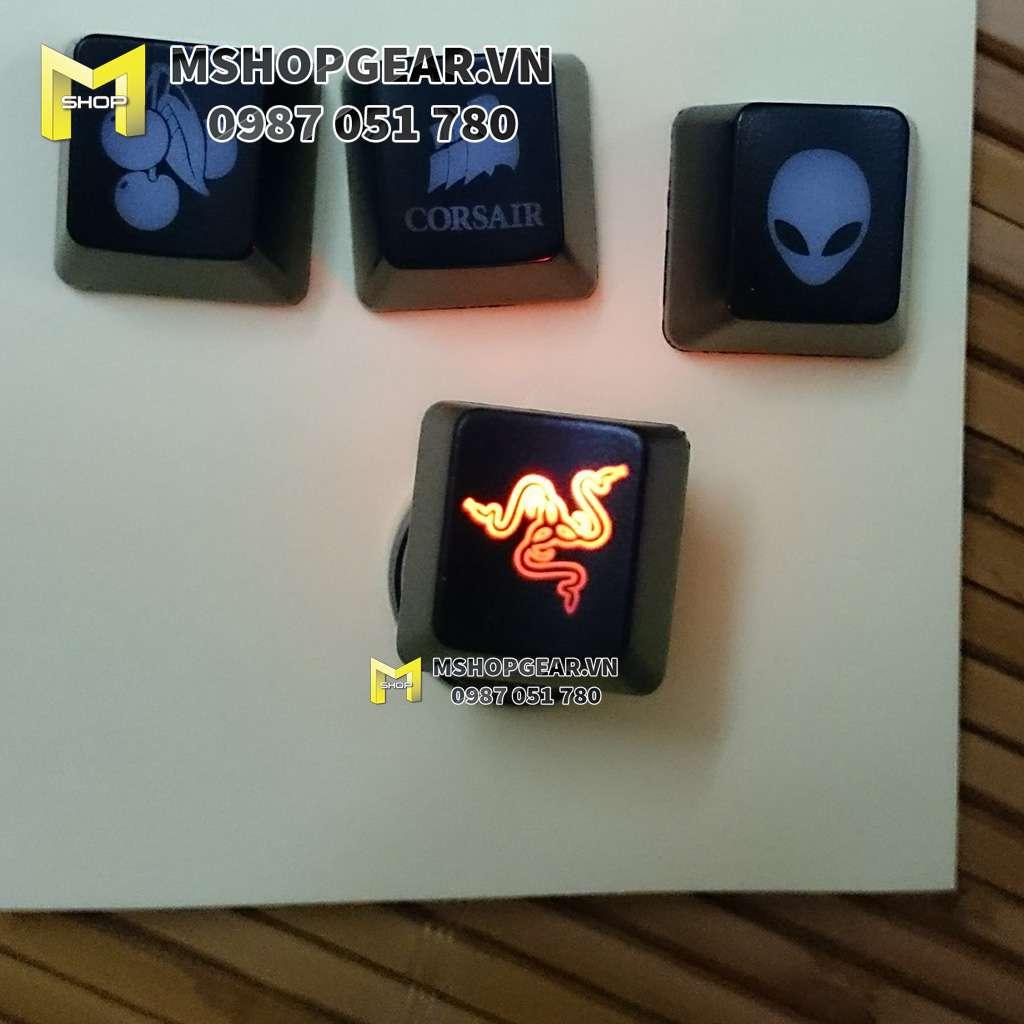 Keycap lẻ abs xuyên led Alienware - Corsair  logo - Gundam oem profile cho hàng R4