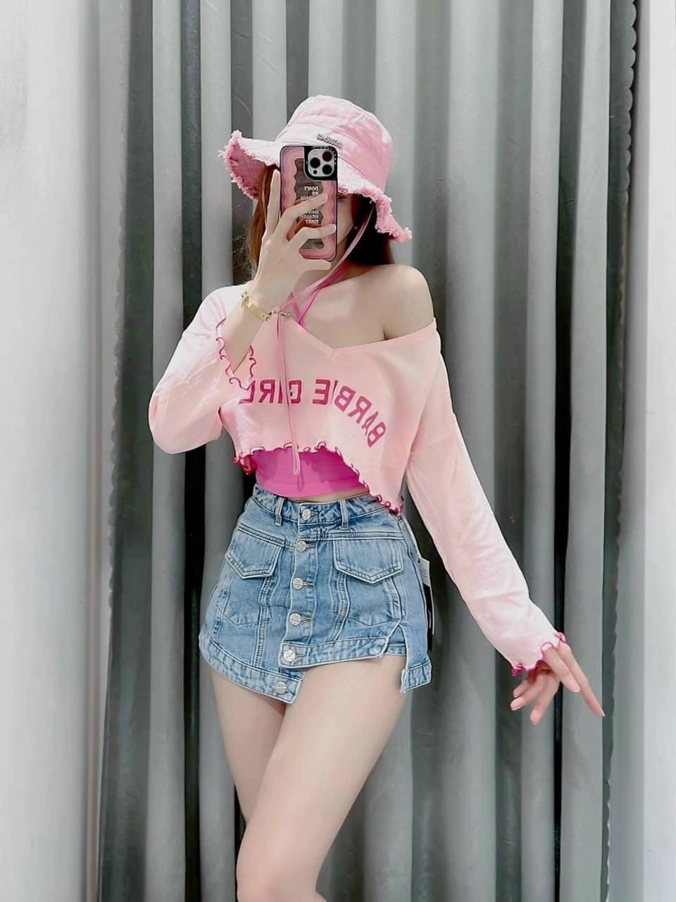 Áo thun tăm 2 món mẫu siêu dễ thương.