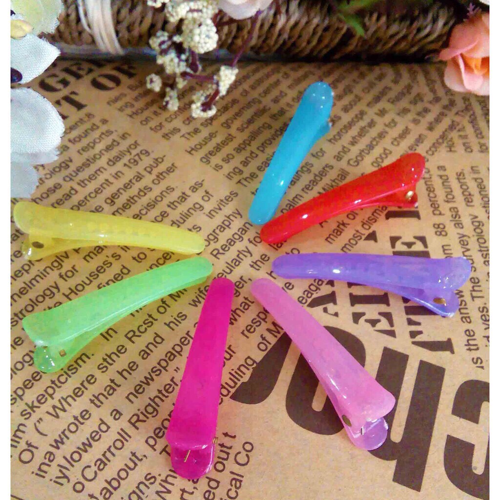 Bộ 5 Kẹp Tóc Nhựa Mỏ Vịt