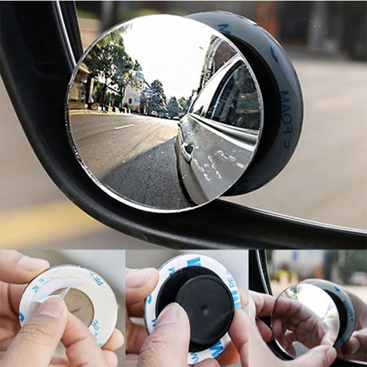 Bộ 2 gương cầu lồi 360 độ gắn kính chiếu hậu xóa điểm mù cho oto KH360