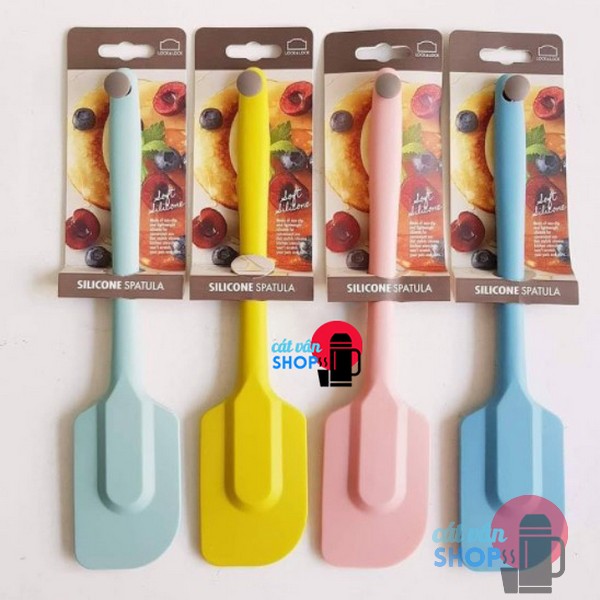 Muôi lật đồ ăn dụng cụ trộn bột làm bánh bằng thép không gỉ bọc Silicone Lock&Lock CKT223
