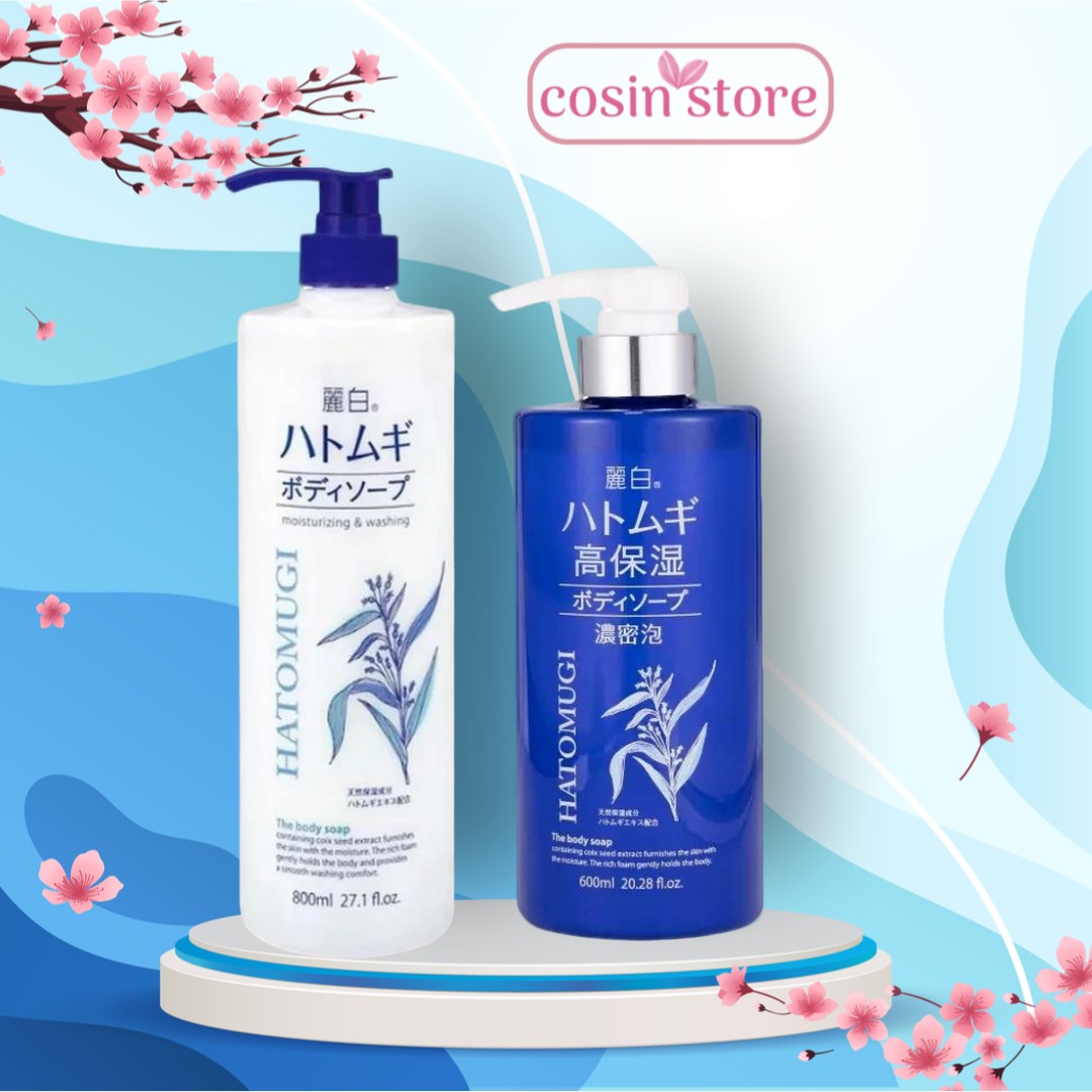 Sữa Tắm Naturie Reihaku Hatomugi Nhật Bản 800ML 600ml  Moisturizing & Washing từ Ý Dĩ Hỗ Trợ Trắng Da Giữ Ẩm Cosin Store