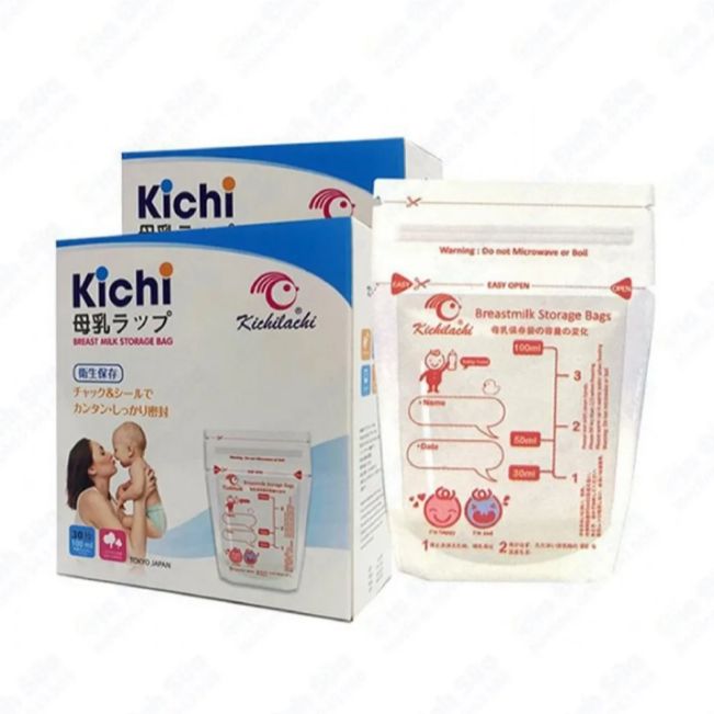 Túi trữ sữa kichilachi 100ml hộp 30 túi