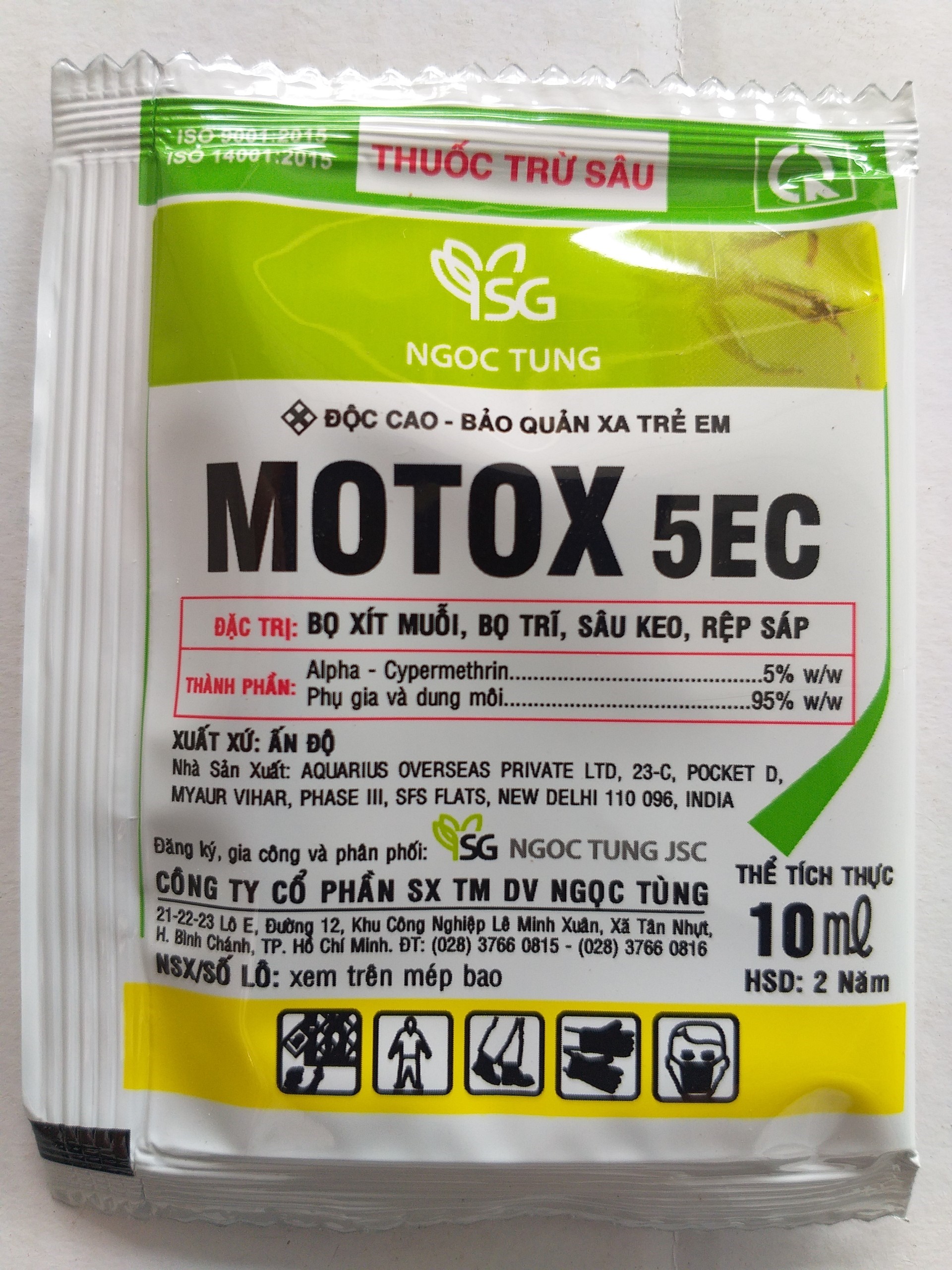 Thuốc trừ sâu motox 5ec - 10ml - motox5ec10ml
