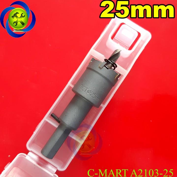 Mũi khoan lỗ thép 25mm c-mart a2103-25