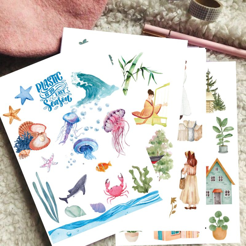 Sticker trang trí sổ tay