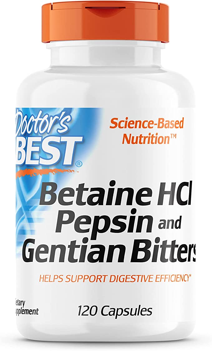 Doctor s Best Betaine HCI Pepsin And Gentian Bitters
