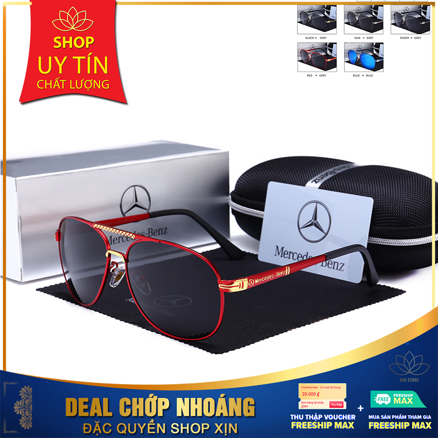 MẮT KÍNH NAM MÀU ĐEN GỌNG ĐỎ CHỮ VÀNG Mercedes Benz CHÍNH HÃNG CAO CẤP MecX FULLBOX TẶNG HỘP KÍNH, THẺ BẢO HÀNH VÀ KHĂN LAU