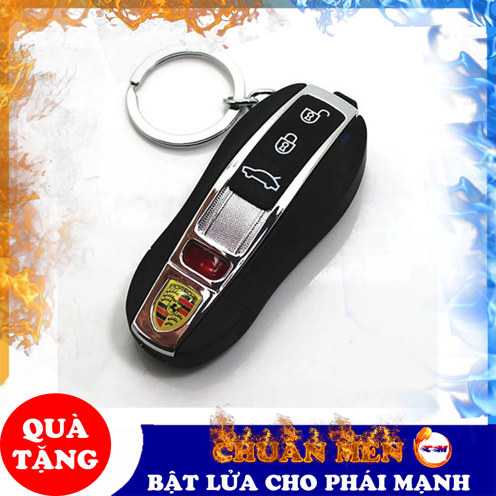 Bật lửa điện từ Chuẩn Men hồng ngoại kiêm móc khoá xe hơi độc lạ sạc cổng usb - GD0751
