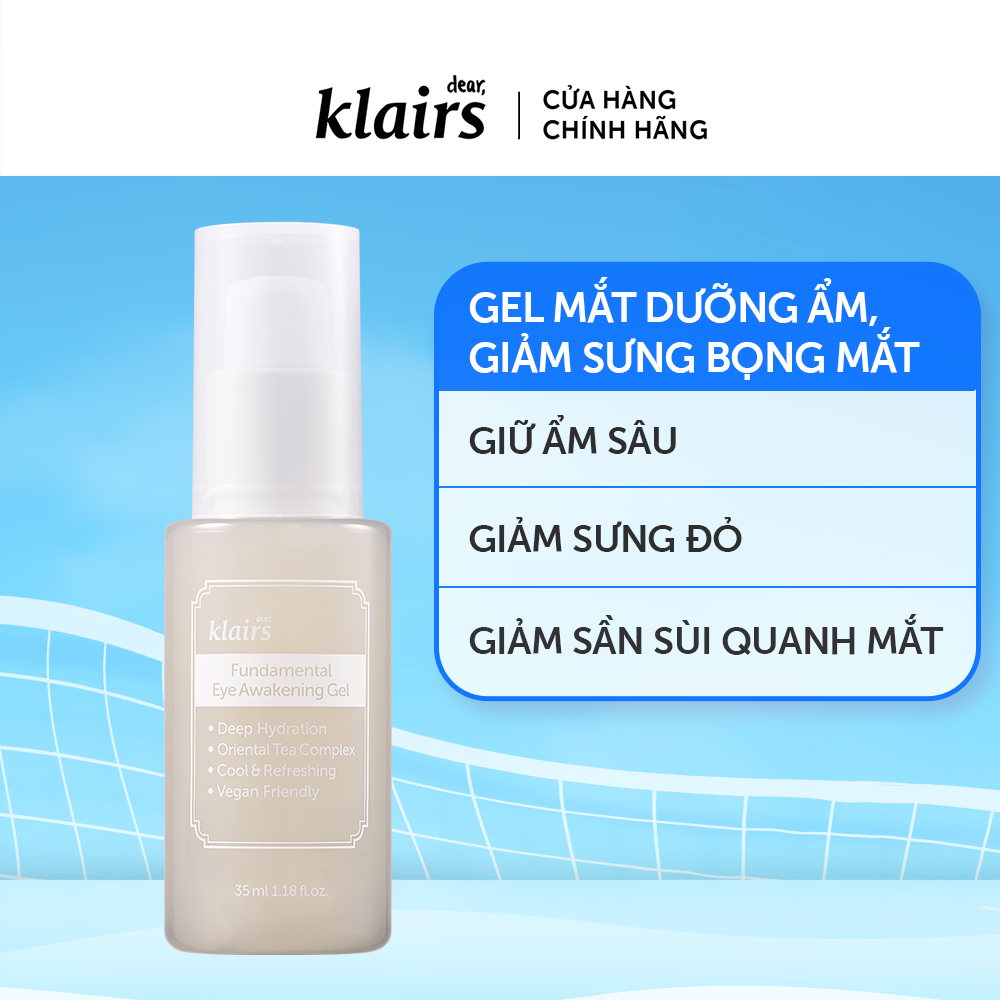 Kem Dưỡng Mắt Dear, Klairs Fundamental Eye Awakening Gel 35ml tháng 2 2024