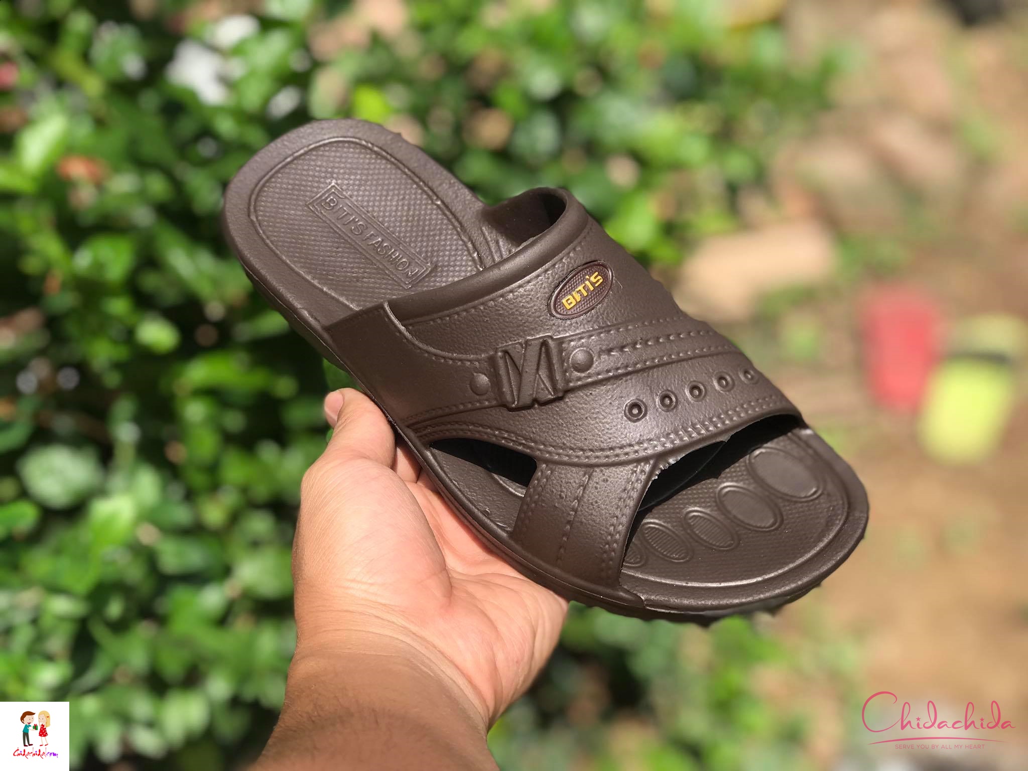 Dép quai ngang nam BT DEM053 nhẹ và bền; size 38-43; màu nâu và đen