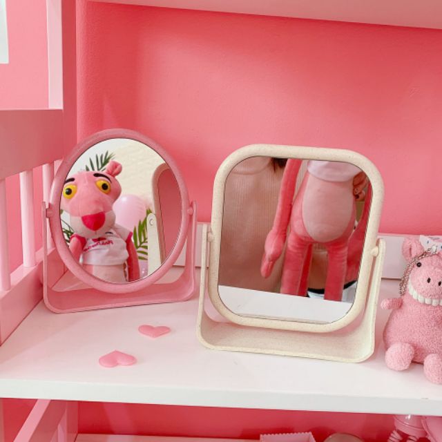 [HCM]GƯƠNG VUÔNG TRÒN XOAY 360 ĐỘ BẰNG LÚA MẠCH- GƯƠNG SOI TRANG ĐIỂM TIỆN DỤNG NHỎ GỌN XOAY 360- GƯƠNG ĐỂ BÀN NHỎ GỌN XINH XẮN