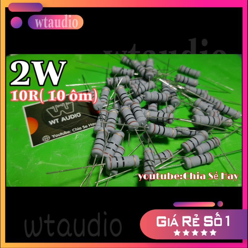 10 cái điện trở 10 ohm 2w