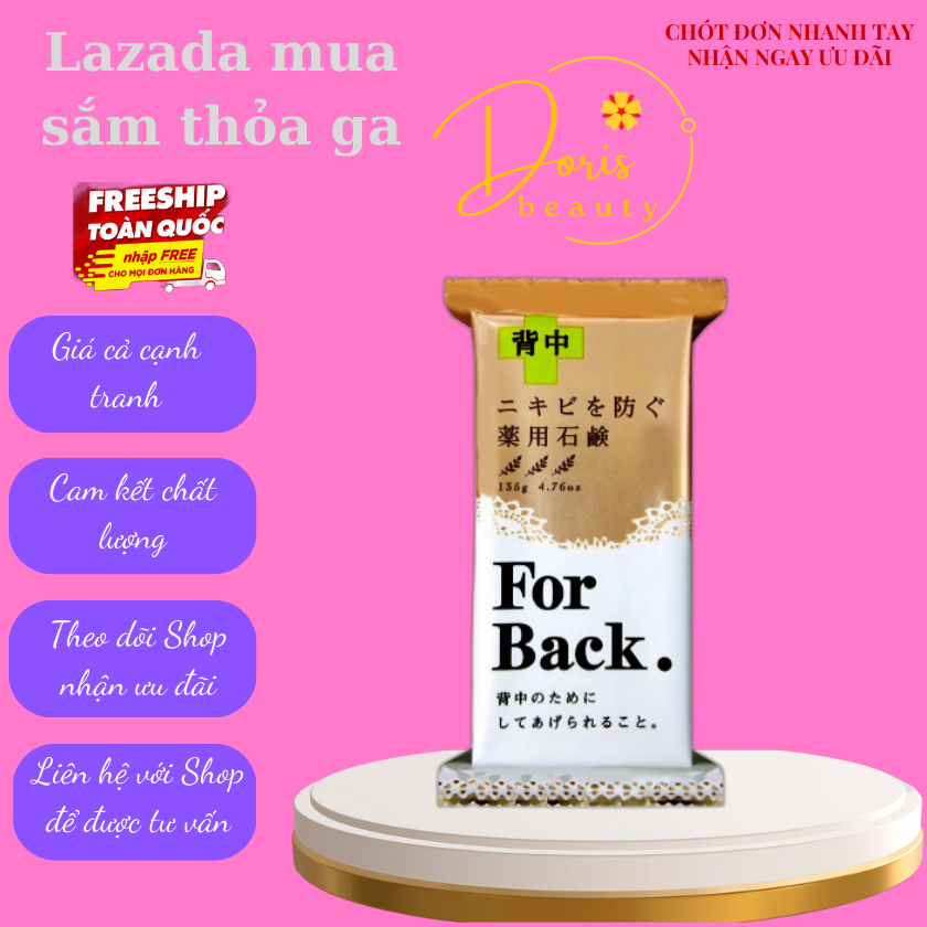 Xà phòng mụn lưng thâm mông, thâm nách pelican for back - doris shop