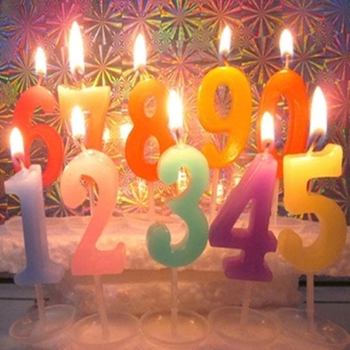 Nến sinh nhật chữ số màu TP19