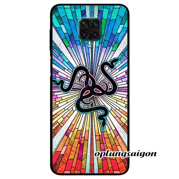 Ốp cường lực dẻo đen dành cho xiaomi redmi note 9s - redmi note 9 pro - redmi note 9 pro max mẫu rắn bảy màu