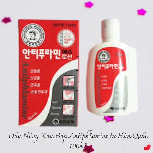Dầu Nóng Xoa Bóp Antiphlamine từ Hàn Quốc 100ml by Shop LocNgo