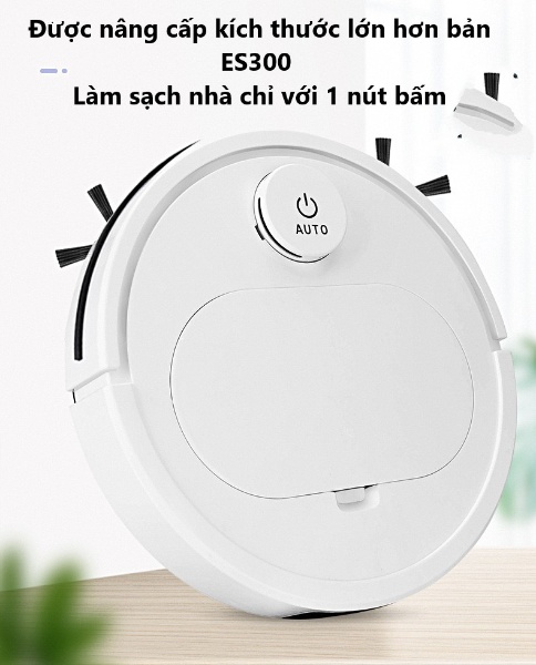 Robot hút bụi lau nhà thông minh es350 pro cao cấp 3 trong 1 cảm biến chạm chống va chạm thông minh tự động dọn nhà làm sạch mọi nơi trong sàn nhà quét lau hút tất cả trong một