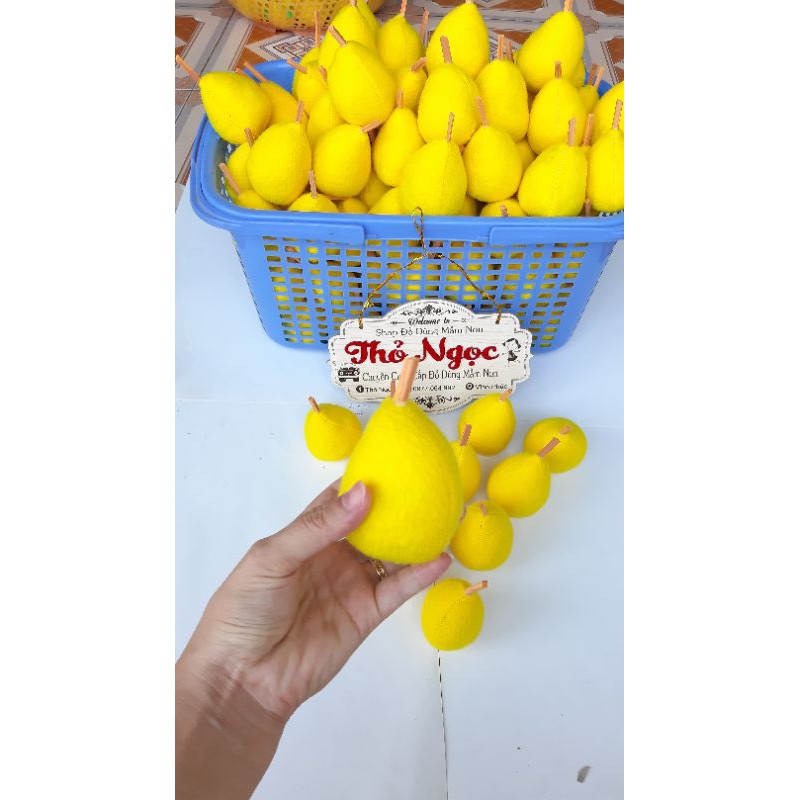 10 quả lê- Đồ dùng mầm non bằng nỉ-Củ quả nỉ- Đồ chơi bằng vải nỉ