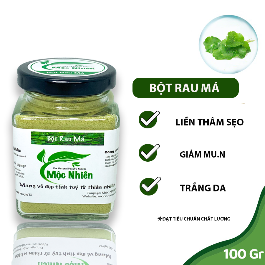 Bột Rau Má Nguyên Chất Sấy Lạnh Mộc Nhiên