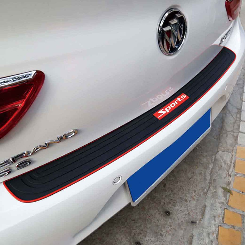 Nẹp Cao Su Chống Trầy Xước Cốp Sau Xe Hơi Ô Tô - Miếng Dán Bảo Vệ Viền Cốp Sau Ô Tô - Mẫu Sports Cá Tính Dùng Được Cho Tất Cả Các Xe