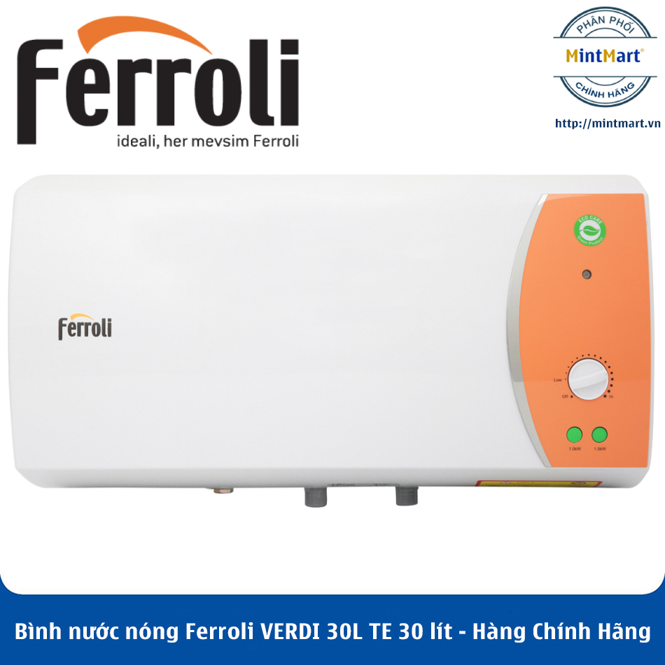 Bình nước nóng ferroli verdi 30l te 30 lít – hàng chính hãng